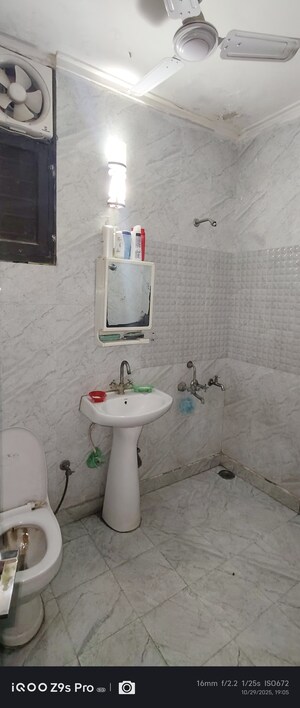 Bathroom in 4 BHK Builder Floor at Srishti Greenfield Homes, Green Fields Colony – for Sale
