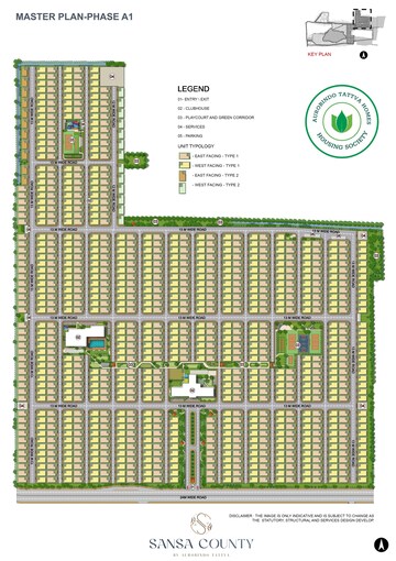 Master Plan in 3 BHK Villa at Aurobindo Sansa County, Peeranchuruvu – for Sale