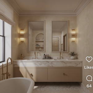 Bathroom in 4 BHK Builder Floor at Vasant Vihar – for Sale