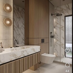 Bathroom in 5 BHK Builder Floor at Vasant Vihar – for Sale