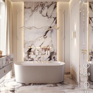 Bathroom in 5 BHK Builder Floor at Vasant Vihar – for Sale