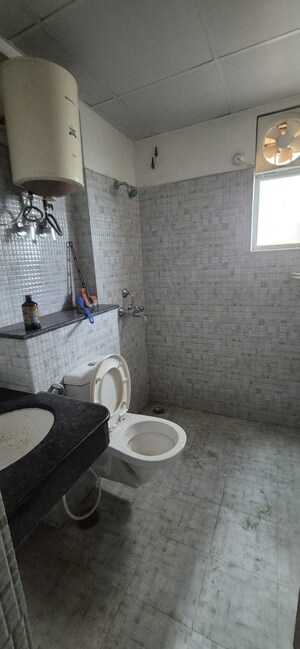 Bathroom in 3 BHK Apartment at Gomti Nagar – for Rent