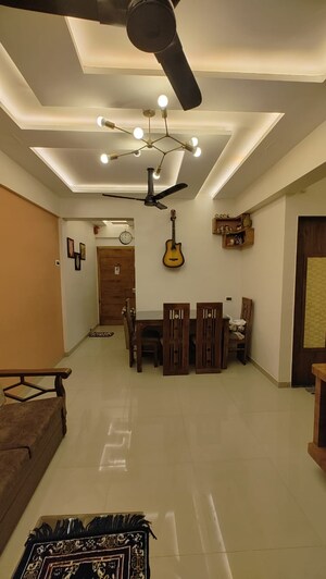 Living Room in 1 BHK Apartment at Raj Florenza, Mira Road East – for Rent