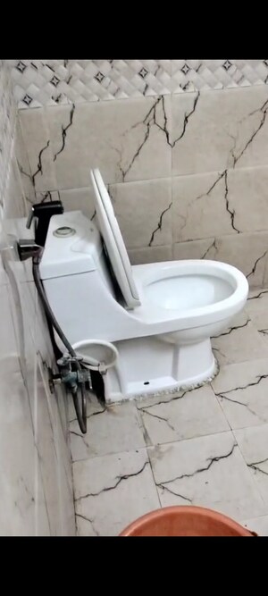 Bathroom in 3 BHK Apartment at Shipra Suncity, Vaibhav Khand – for Rent