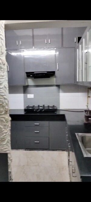 Kitchen in 3 BHK Apartment at Shipra Suncity, Vaibhav Khand – for Rent
