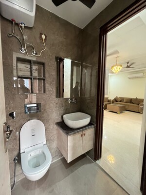 Bathroom in 2 BHK Builder Floor at Hong Kong Bazaar, Sector 56 – for Rent