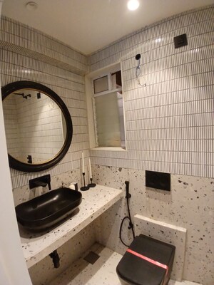 Bathroom in 2 BHK Apartment at Vasundhara CHS Gokuldham, Gokuldham Colony – for Rent