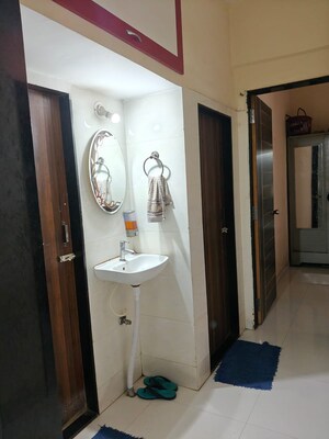 Bathroom in 2 BHK Apartment at Kalyan West – for Rent