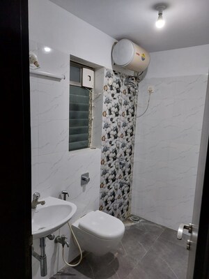 Bathroom in 3 BHK Apartment at Sarsan Nancy Hillview, Baner – for Rent