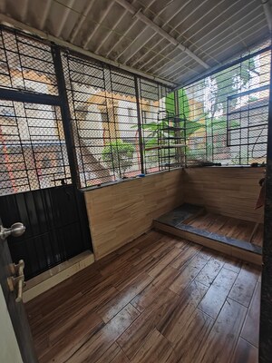 Balcony in 3 BHK Apartment at Shantiniketan CHS Nerul, Nerul – for Rent