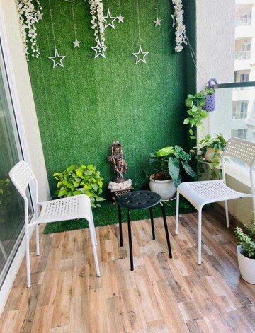 Balcony in 2 BHK Apartment at Mayfair Apartment, Begumpet – for Rent