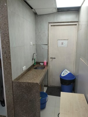Bathroom in  Office Space at Rupa Solitaire, Kopar Khairane – for Rent