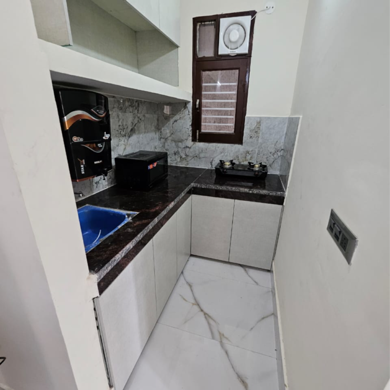 Kitchen, chattarpur 2 Bedroom 500 Sq.Ft. Builder Floor In Chattarpur Delhi 9442174