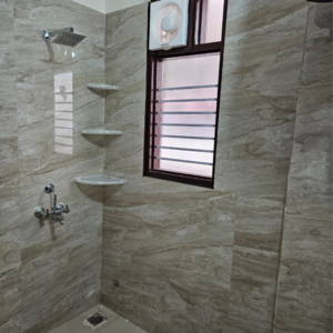 Bathroom in 2 BHK Builder Floor at Chattarpur – for Rent