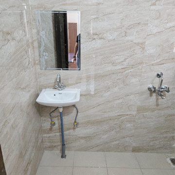 Bathroom in 2 BHK Builder Floor at Chattarpur – for Rent