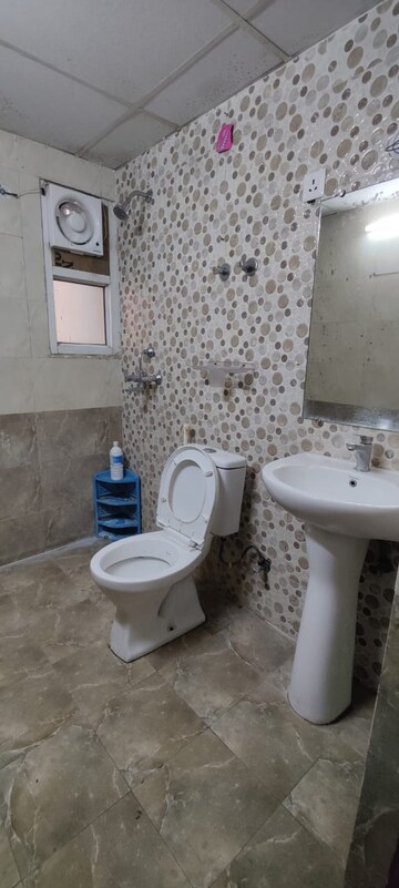 Bathroom in 2 BHK Apartment at JKG Palm Court, Sector 16c Greater Noida – for Rent