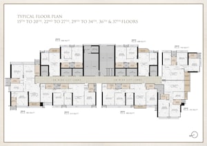 Floor Plan in 3 BHK Apartment at Ravi The Gateway, Kandivali West – for Sale