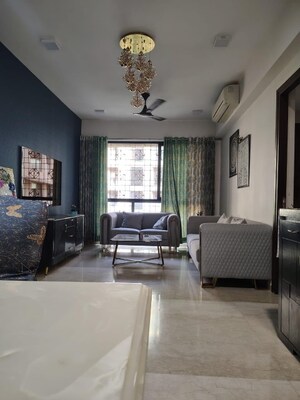 Living Room in 3 BHK Apartment at Belgrave Square, Thane West – for Sale