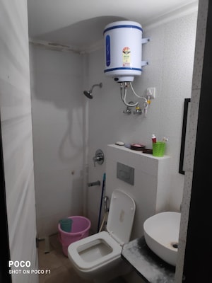 Bathroom in 3 BHK Apartment at Paradigm Business Hermitage Park, Dhakoli – for Rent