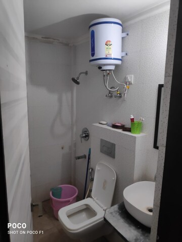 Bathroom in 3 BHK Apartment at Paradigm Business Hermitage Park, Dhakoli – for Rent