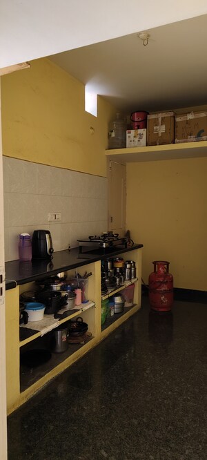 Kitchen in 1 BHK Builder Floor at Halasuru – for Rent