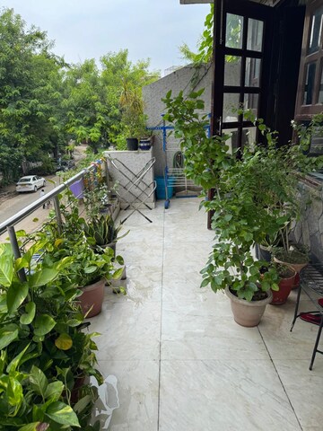 Balcony in 4 BHK Builder Floor at Eros Garden Villas, Charmwood Village – for Sale