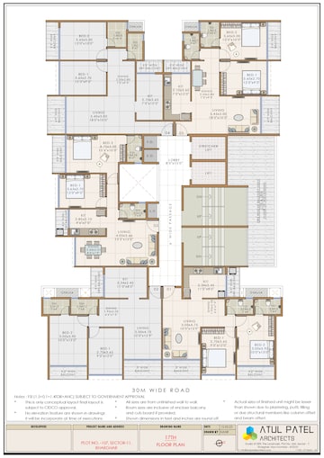 Floor Plan in 2 BHK Apartment at Shree Pote Pallacio, Kharghar Sector 11 – for Sale