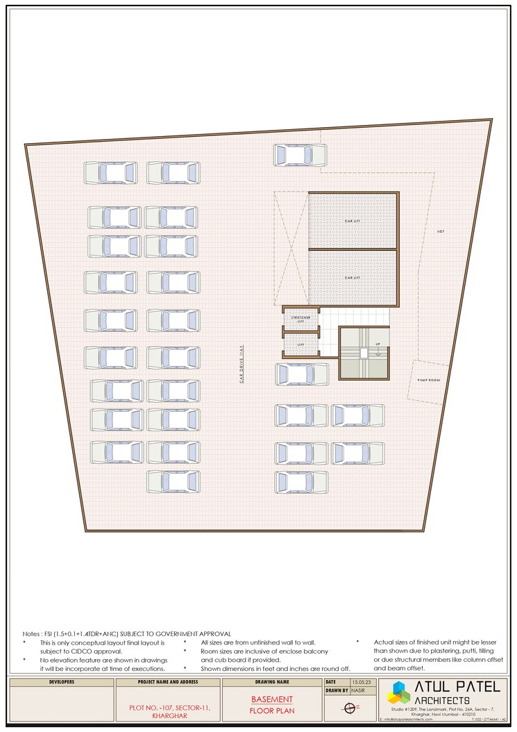 Floor Plan, shree-pote-pallacio 2 Bedroom 728 Sq.Ft. Apartment In Kharghar Sector 11 Navi Mumbai 9443204