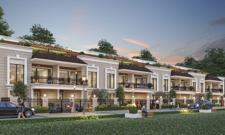 Exterior View, high ground 4 Bedroom 3300 Sq.Ft. Villa In High Ground Zirakpur 9443224