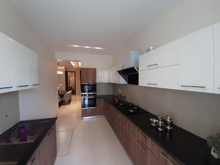 Kitchen, motia-z-harmony-greens 3 Bedroom 1800 Sq.Ft. Builder Floor In Dhakoli Zirakpur 9443687