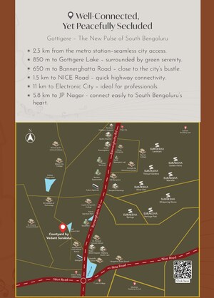 4 BHK Apartment – Map Location View at Gottigere - for Sale