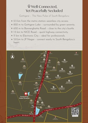 4 BHK Apartment – Map Location View at Gottigere - for Sale