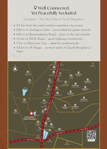 4 BHK Apartment – Map Location View at Gottigere - for Sale