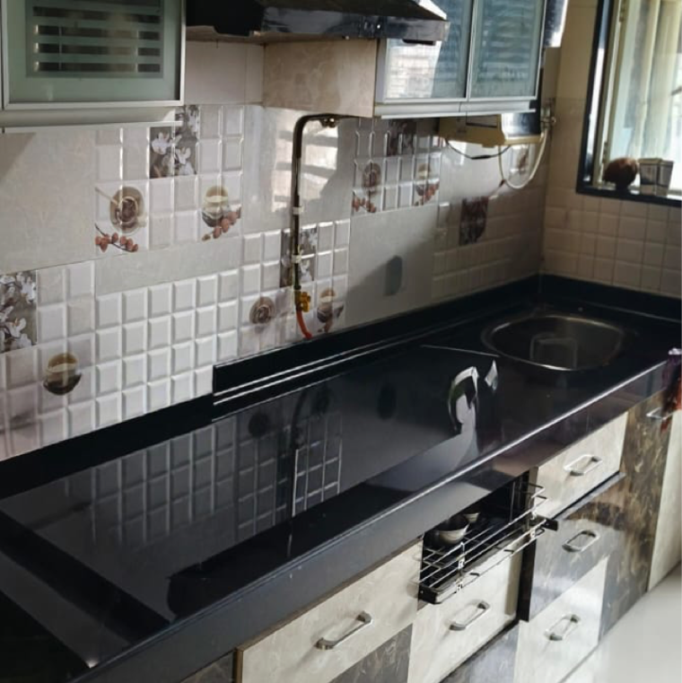 Kitchen, cosmos-empress-park 2 Bedroom 650 Sq.Ft. Apartment In Kasarvadavali Thane 9443950