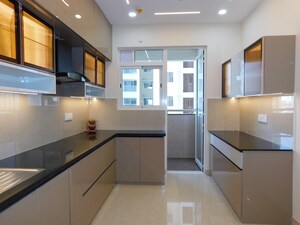 Kitchen in 3 BHK Apartment at Aurobindo The Regent, Kondapur – for Rent