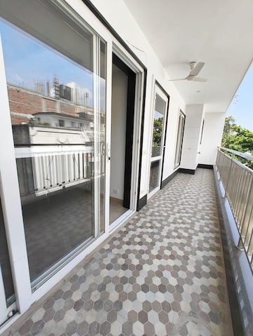 Balcony in 4 BHK Builder Floor at Greater Kailash I – for Rent