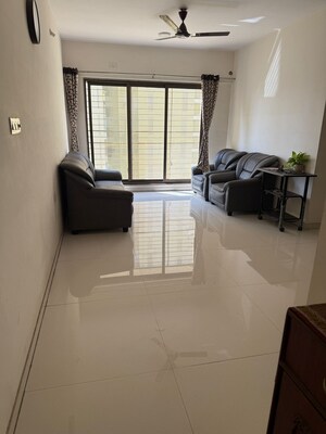 Living Room in 3 BHK Apartment at Acme Ozone, Manpada – for Rent