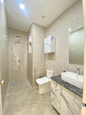 Bathroom in 3 BHK Builder Floor at Indraprastha – for Rent