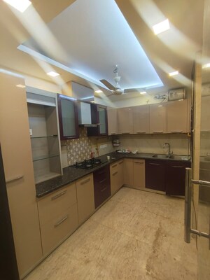 Kitchen in 3 BHK Builder Floor at Shivalik Colony – for Sale