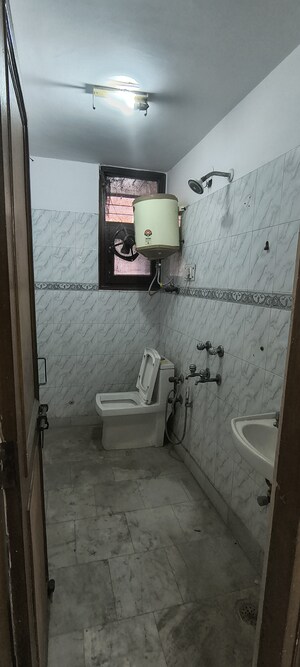 Bathroom in 2 BHK Builder Floor at Panchsheel Vihar – for Rent