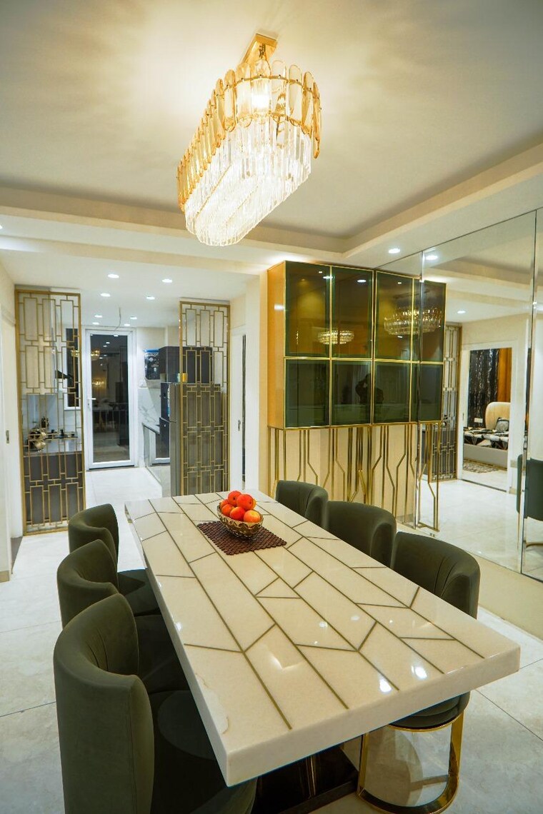 Dining area, roseate-homes 3 Bedroom 1620 Sq.Ft. Apartment In Ghazipur Zirakpur 9445445