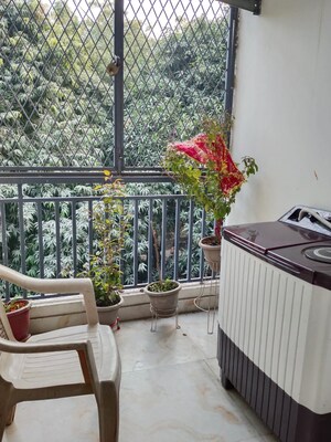 Balcony in 2 BHK Apartment at Malviya Nagar – for Rent