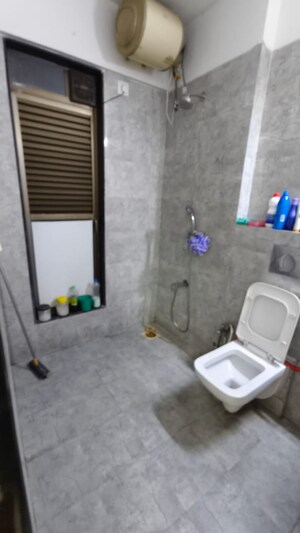 Bathroom in 3 BHK Apartment at Kanakia Levels, Malad East – for Rent