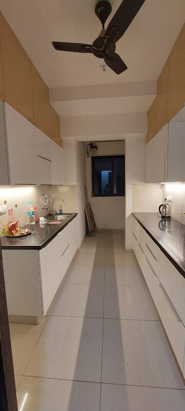 Kitchen in 3 BHK Apartment at Shapoorji Pallonji Vicinia, Powai – for Rent