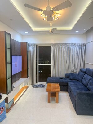 Living Room in 2 BHK Apartment at Majestique Towers, Kharadi – for Rent