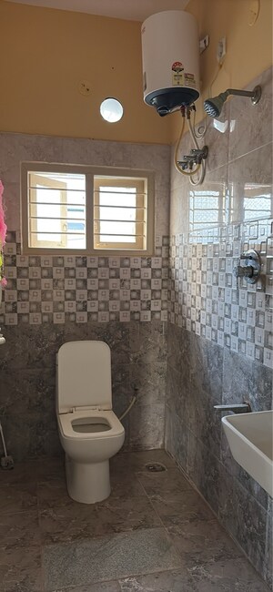 Bathroom in 2 BHK Builder Floor at SLV Sapphire, Abbigere – for Rent