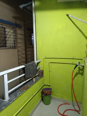 Staircase in 1 BHK Independent House at Wadgaon Sheri – for Rent