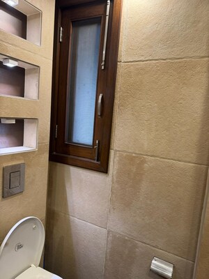 Bathroom in 3 BHK Apartment at Nehru Enclave – for Rent