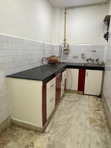 Kitchen in 2 BHK Builder Floor at Malviya Nagar – for Rent