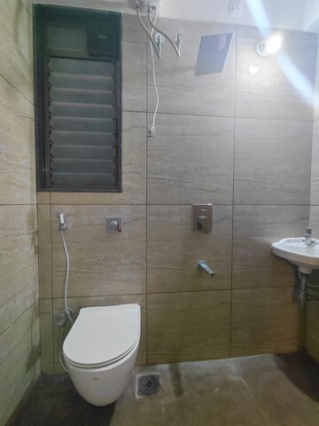 Bathroom in 1.5 BHK Apartment at Chandak 34 Park Estate, Goregaon West – for Rent